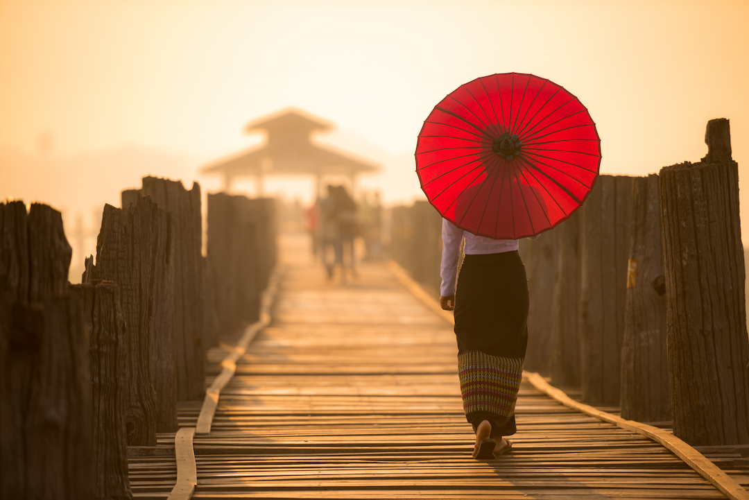 U Bein Bridge,Topdeck. 1jpg