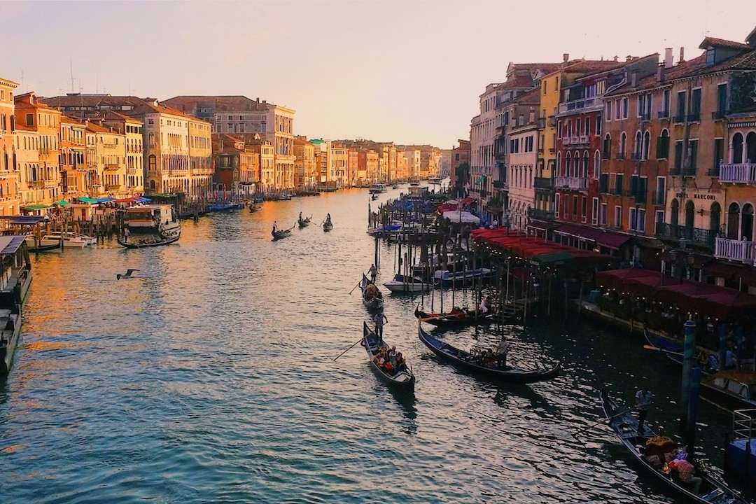 Venice gondolas