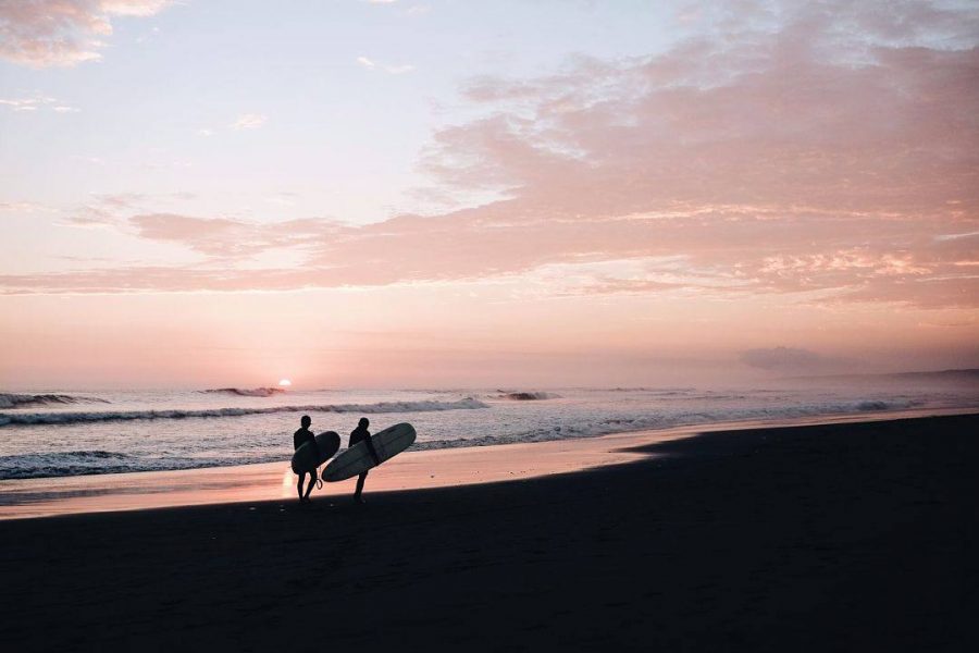 surfers in Peru