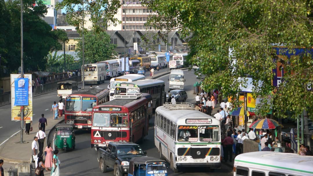 traffic jam in colombo