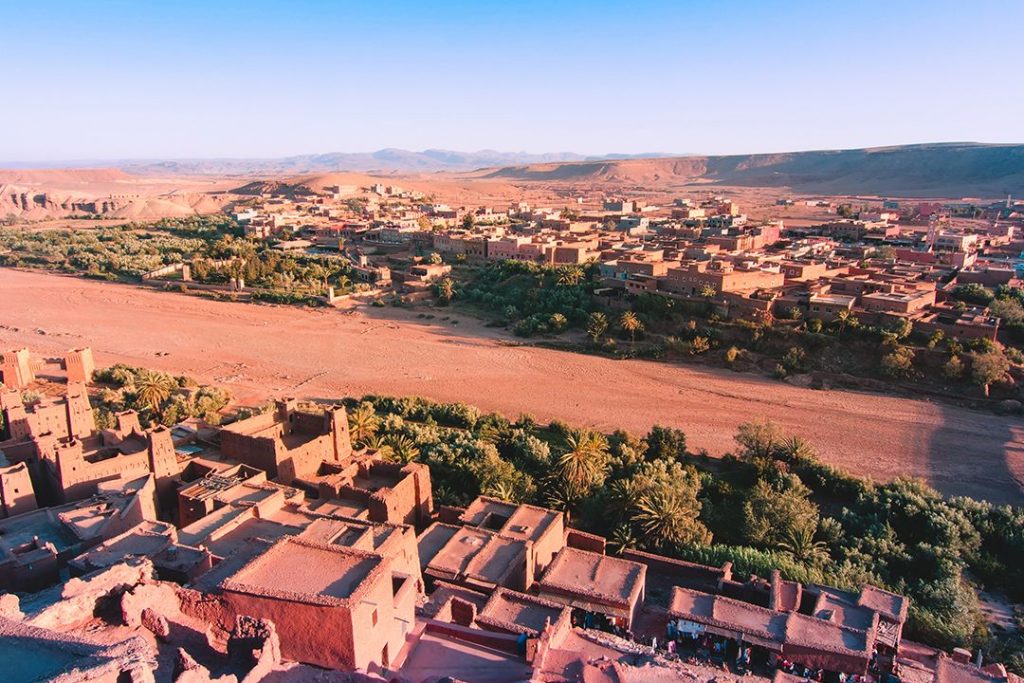 Ait Benhaddou, the most famous ksar in the Ounila Valley and a current UNESCO World Heritage site