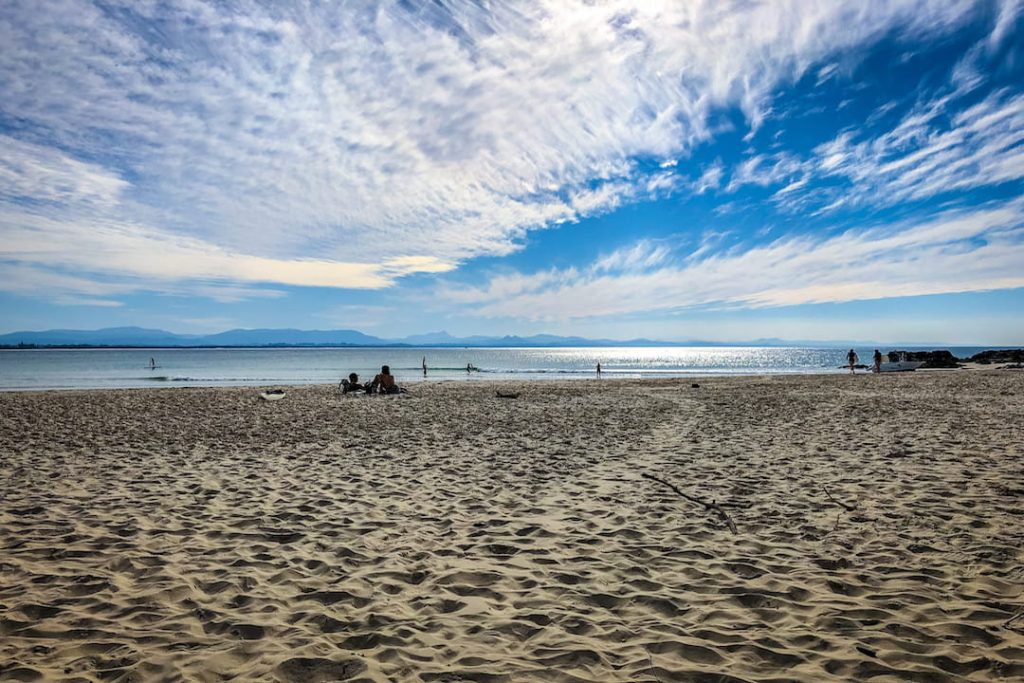 Sand and sky on Byron Bay, Brisbane