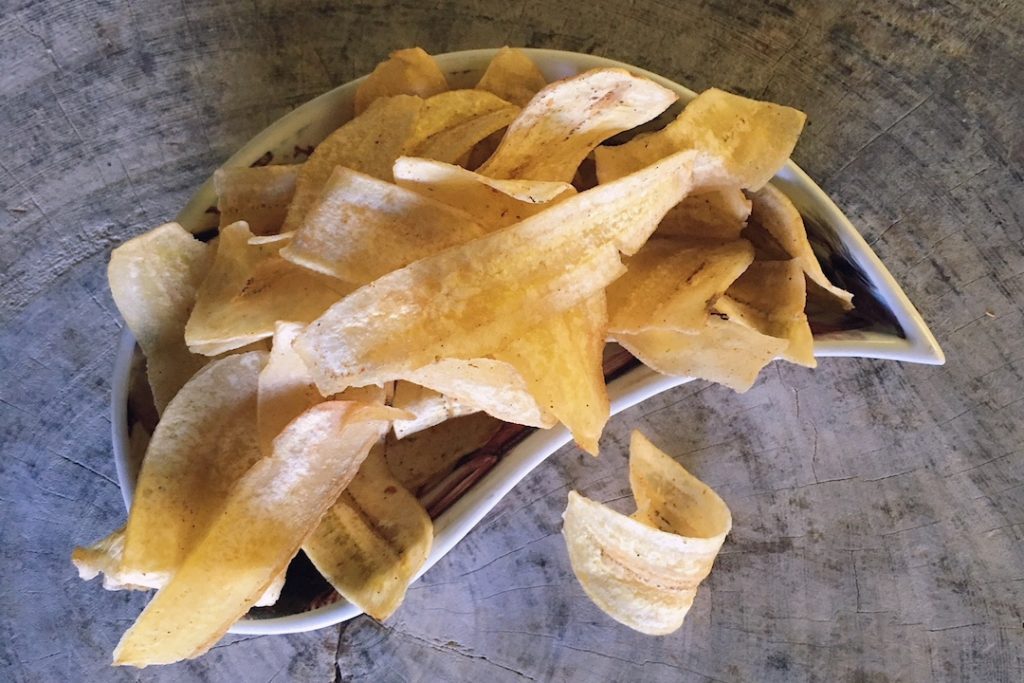 A crunchy-fried plantain chips are one of the best snacks in Cuba