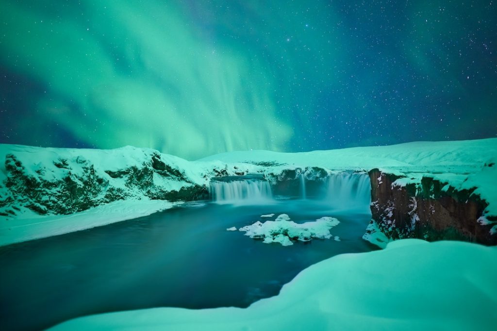 The "Waterfall of the Gods" in Iceland