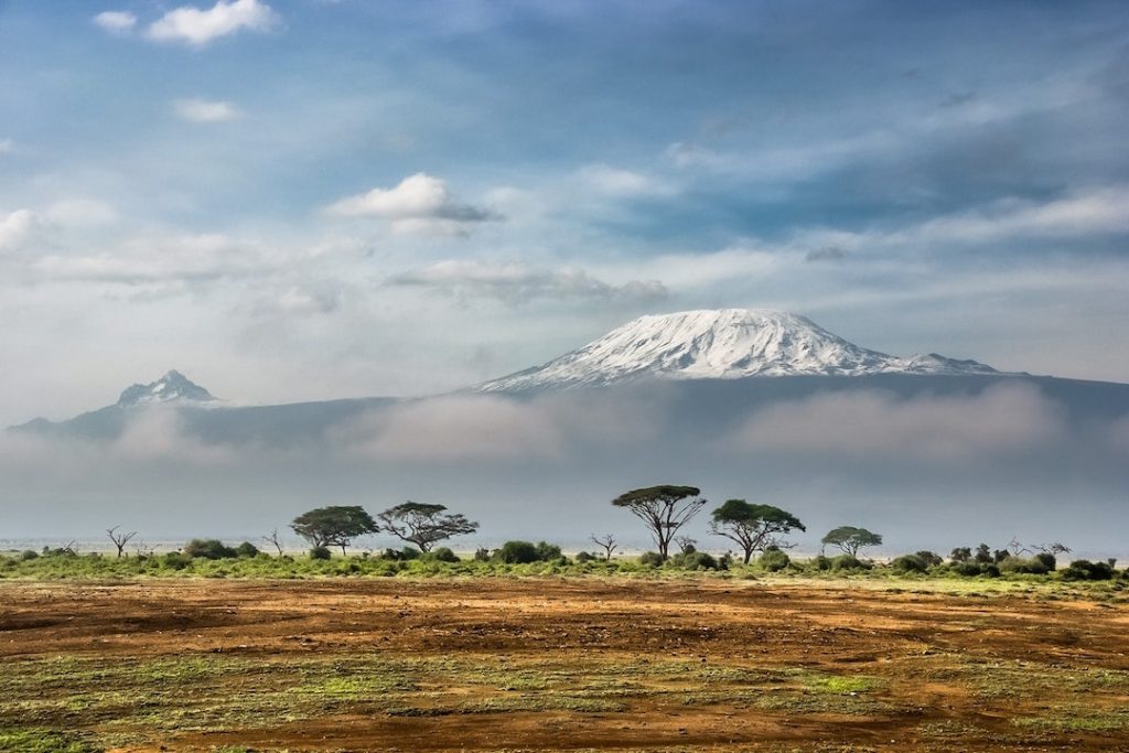 Mount Kilimanjaro as seen from Kenya