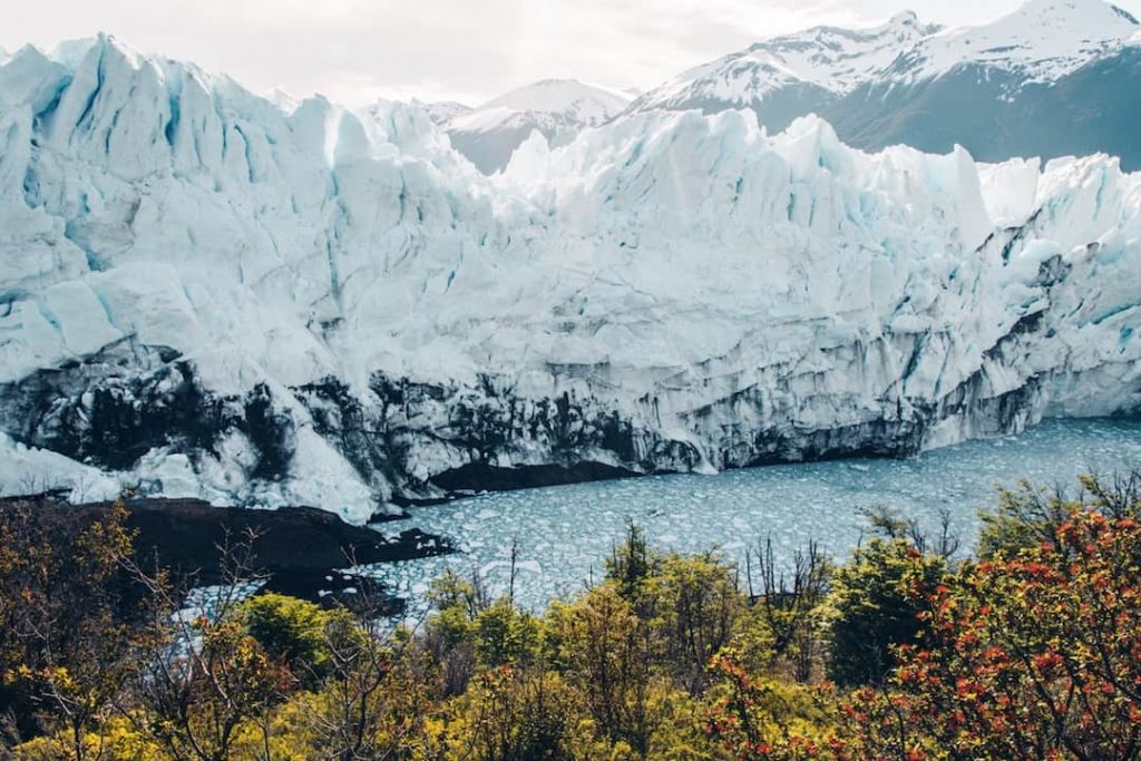 The massive white Perito Moreno Glacier in Paragonia