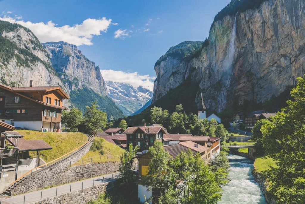 view of lauterbrunnen