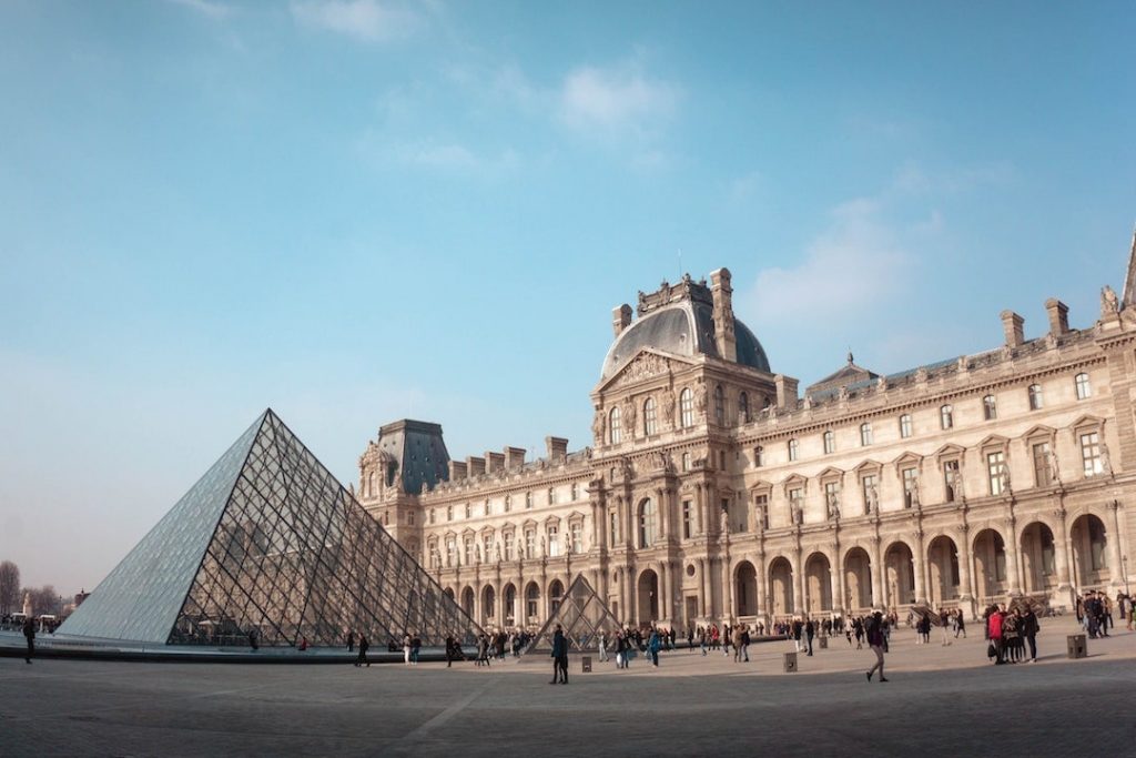 The Louvre Museum in Paris, France