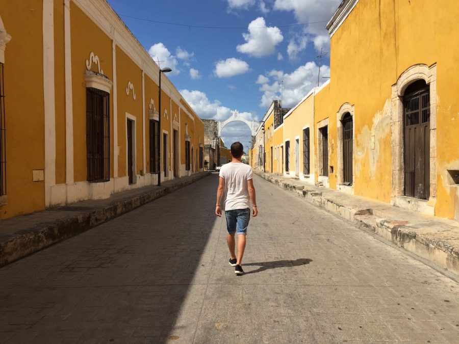 Person walking in Mexico 