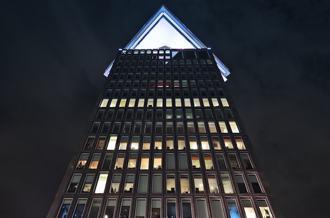 A'DAM Tower, Amsterdam, by night