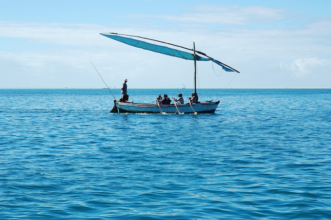 A boat in the Bazaruto Archipelago