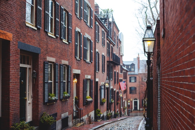 Acorn Street in Boston