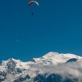 paragliding over a mountain in France