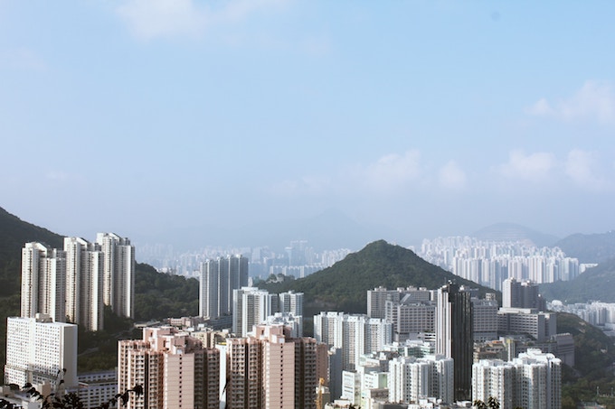 Dragon's Back trail start, Hong Kong