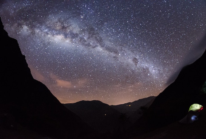 The milky way over Peru