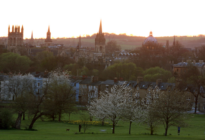 Sunset from South Park, Oxford in Winter