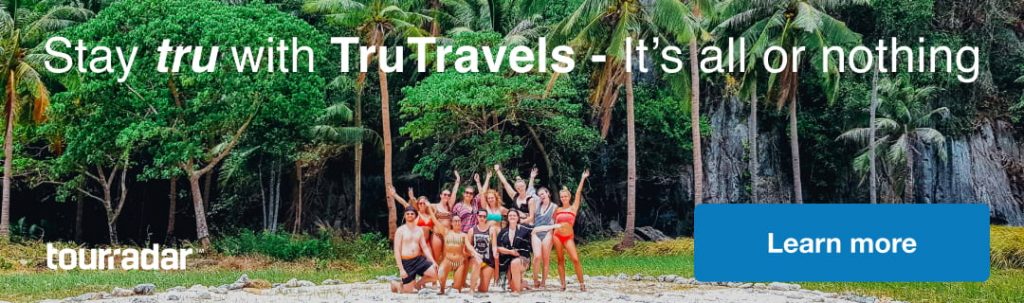 TruTravels banner image with group of travellers