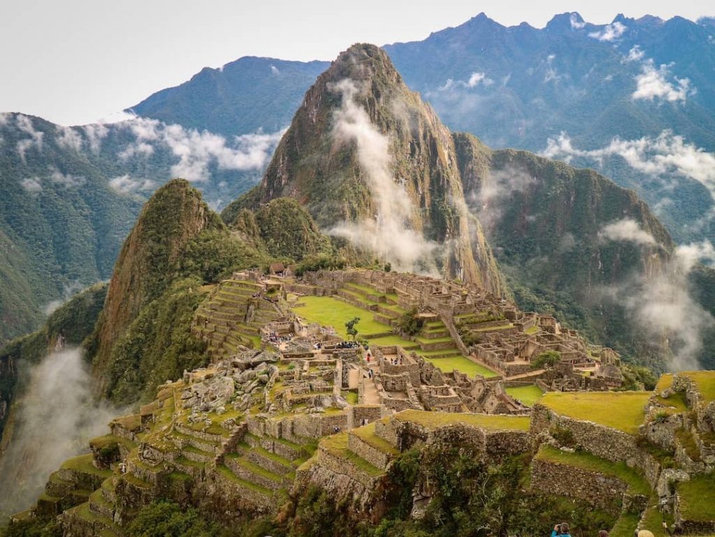 Ruins of Machu Picchu in Peru