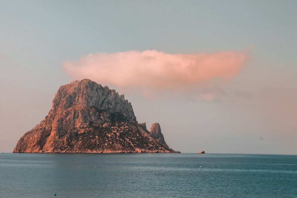 Island of Es Vedra in Ibiza Spain