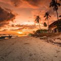 Sunset at a beach in the Philippines