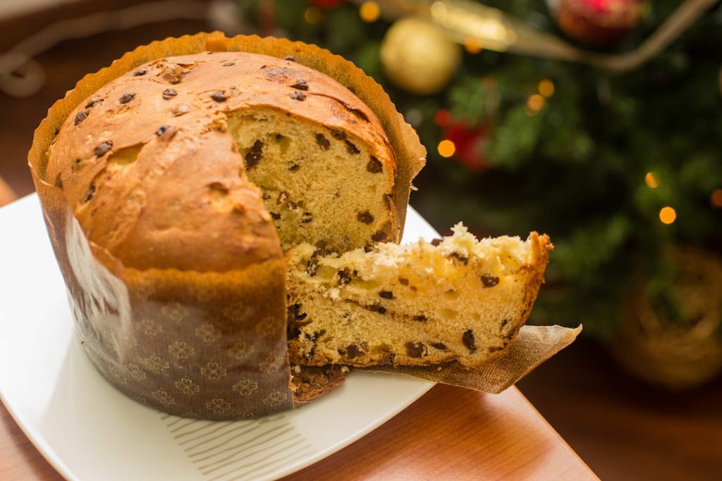 Italian panettone at Christmas