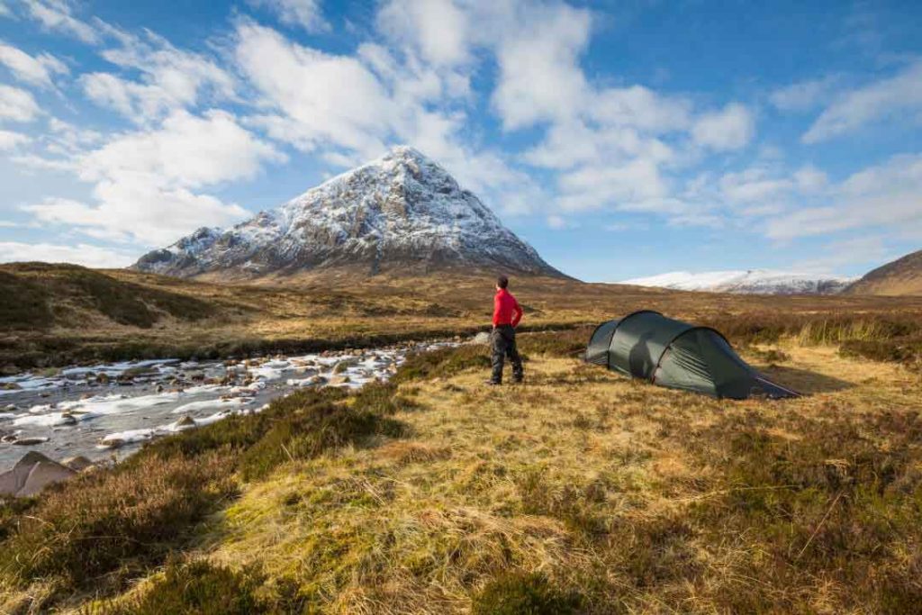 Explore the beautiful Scottish scenery at Buachaille Etive Mor, Scotland.