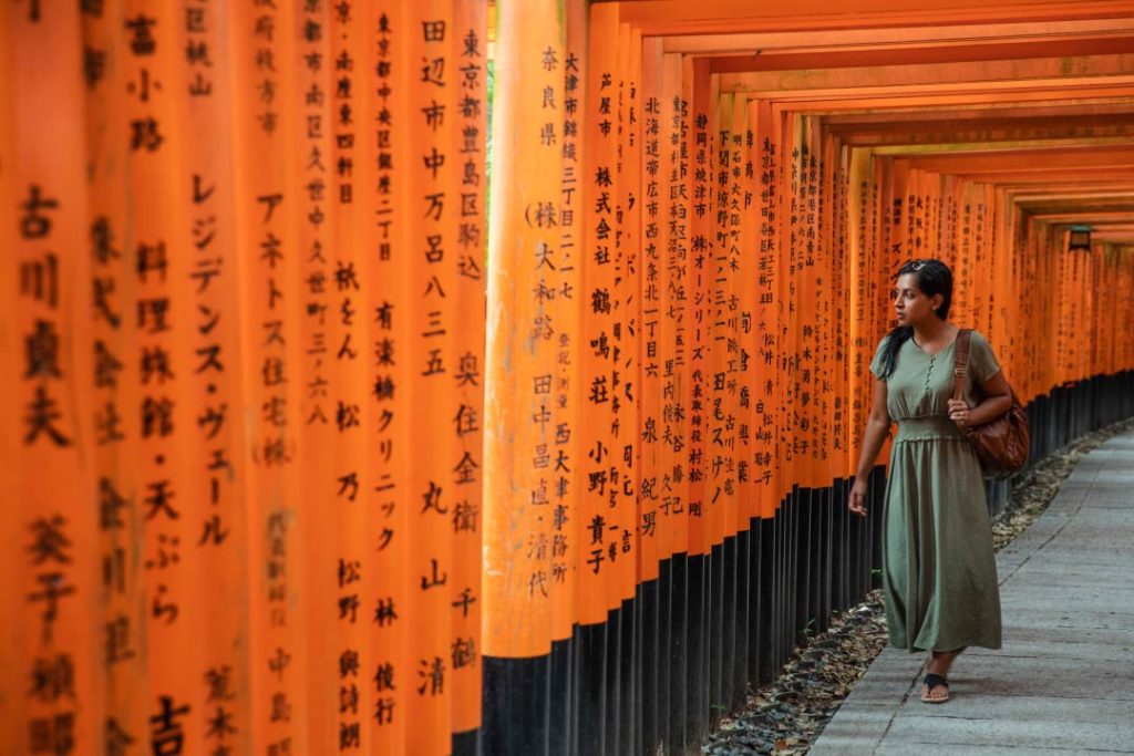 Just some of the 10,000 Torii gates at Fushimi Inari Taisha, Kyoto